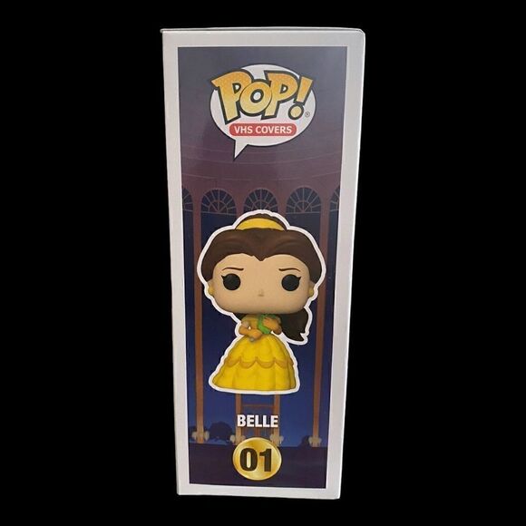 Funko Pop! VHS Covers: Beauty and The Beast - Belle with Mirror (01) New Sealed - Picture 6 of 8